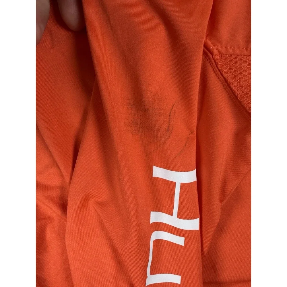 Huk‎ Performance Fishing Shirt Mens S Orange Long Sleeve UPF Polyester Beach Sun